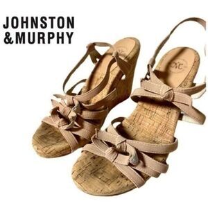 Johnston and Murphy Canvas Wedge Heels Women’s size 7.5